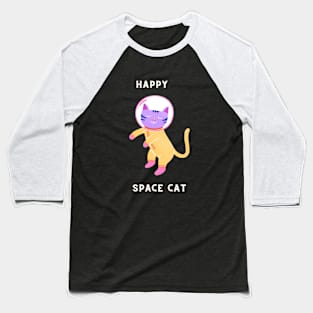 happy space cat Baseball T-Shirt